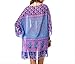 Swim Cover Ups,Women Chiffon Printed Beach Cardigan for Bikini,Swimsuit (Purple 1)