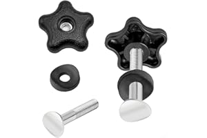 For Toro Lawnmower Handle Knob Kit with 1175976 Knobs 1073844 Washers and 922260 Bolts Compatible with Multiple For Toro Mowe