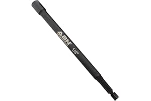 ABN 1/4 IN Impact Nut Driver Tool - SAE 6 IN Long Shank Nut Driver Bits Magnetic Tip Sockets, 1/4 IN Hex Shank
