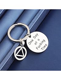 TGBJE - Llavero de un día a la vez, regalo de sobriedad, para la recuperación de adicciones, regalo AA