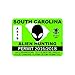 RDW South Carolina Alien Hunting Permit - Color Sticker - Decal - Die Cut - Size: 4.00