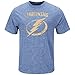 Majestic Men's NHL Athletics Tampa Bay, Lightning Hours Fashion Tops, Hyper Blue Pepper Slub, Medium