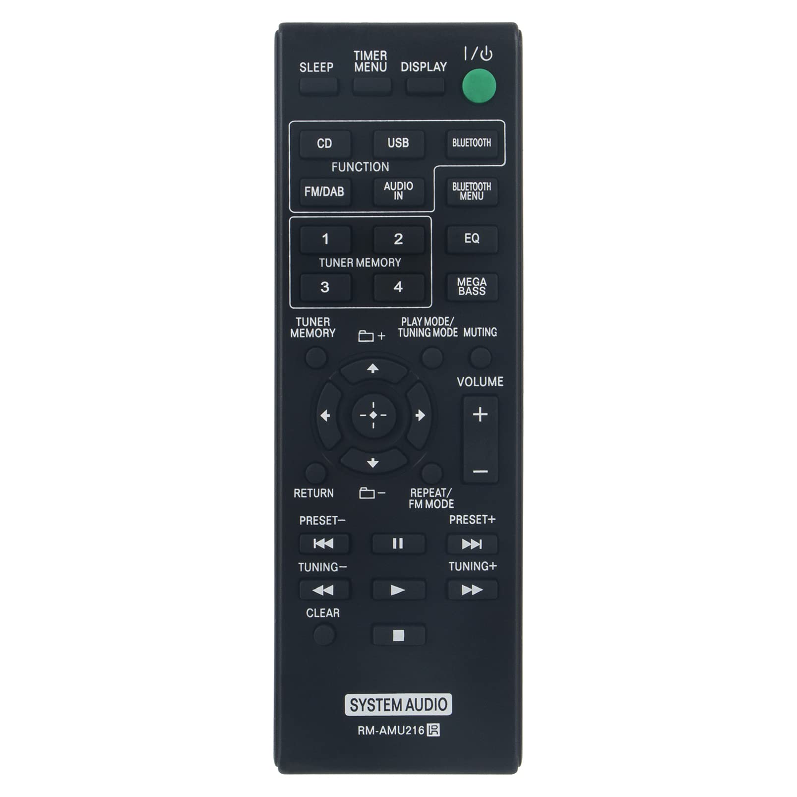 ALLIMITY RM-AMU216 Remote Control Replace fit for Sony Micro Hi-Fi System CMT-SBT20 HCD-SBT20 CMTSBT20 HCDSBT20