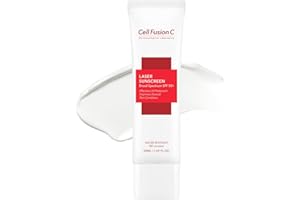 Cell Fusion C Laser Sunscreen SPF 50, Hybird Sunscreen with Zinc Oxide for Sensitive Skin, Improve Aging Signs with Collagen & Antioxidants, Lightweight & Water Resistant, 1.69 fl. oz
