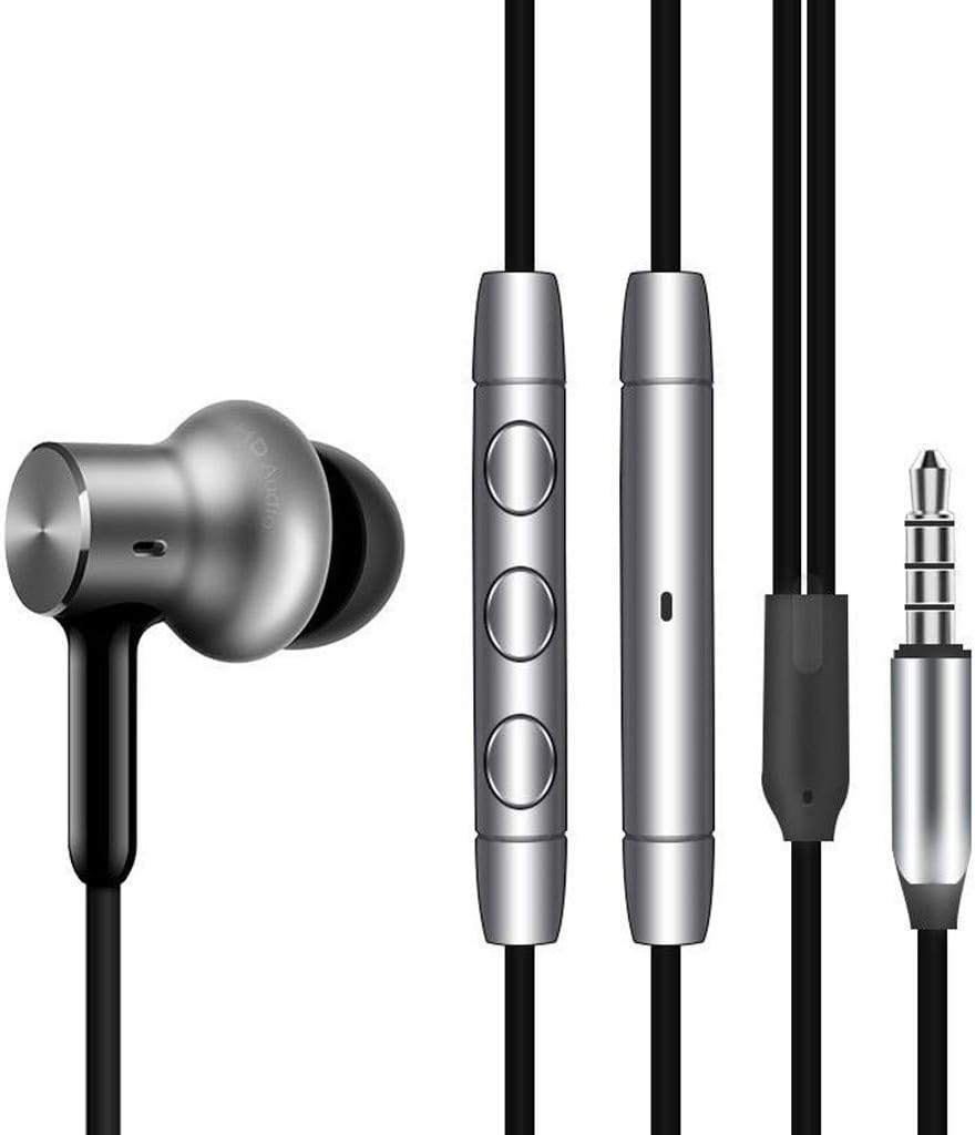 XM Earphone Triple Driver Mi in-Ear Pro HD Circle Iron Mic Headphones (Silver)