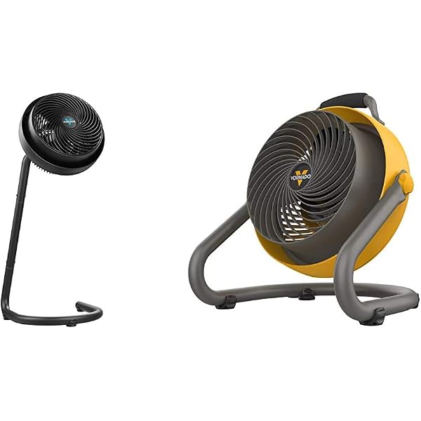 Amazon.com: Vornado 783 Full-Size Whole Room Air Circulator Fan with  Adjustable Height u0026 293 Large Heavy Duty Air Circulator Shop Fan, Yellow :  Home u0026 Kitchen