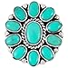 925 Sterling Silver Ring with Genuine Turquoise Sizes 6 to 11