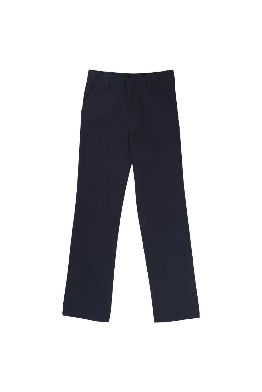 French Toast mens Adjustable Waist Relaxed Fit (Standard & Husky) Pants, Navy, 38W x 30L US