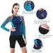 GoldFin Womens Wetsuit Top, 2mm Neoprene Wetsuit Jacket Long Sleeve Front Zip Wetsuit Shirt for Swimming Water Aerobics Diving Surfing Kayaking (Navy, 4XL)
