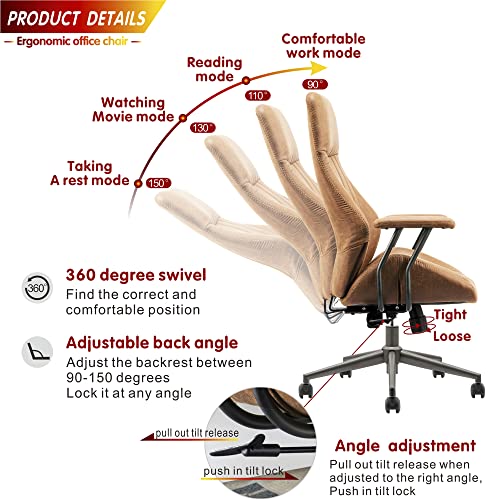 ovios Ergonomic Office Chair Home Office Desk Chair Modern Computer