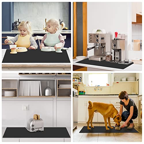 Tsshmhwl 27.6 x 19.6 Inch Large Silicone Kitchen Counter Mat, Placemat
