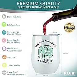 KLUBI Elephant Gifts Your Argument is Irrelephant