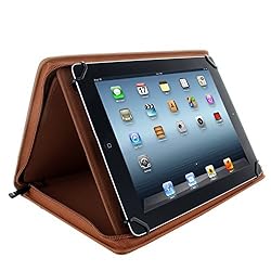 KHOMO Universal Tablet Padfolio Zippered Case for