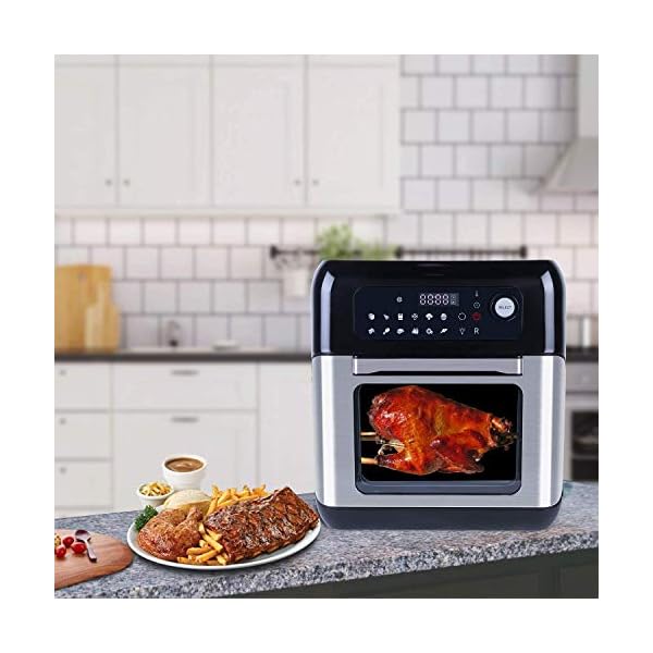 Uten-Automatic-Multifunctional-Air-Fryer-Oven-Smart-Tabletop-Oven-10L-1500W-Hot-Air-Oven-with-12-Programs-with-LED-Touch-Screen-Temperature-and-Control-for-Baking Air Fryer Oven, Uten 10L Digital Air Fryers Oven, Smart Tabletop Oven with 12 Preset Menus, LED Touch Screen Temperature…