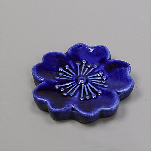 6pcs Japanese Style Ceramic Sakura Flower Chopstick Rest Spoon Fork Knife Holder - Thumbnail 3
