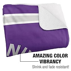 New York University Primary Logo Stripes Sherpa