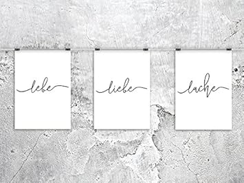 Artissimo 3er Set Poster Mit Spruch Din A4 Pe6354 Dr