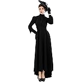Daizbella Edwardian Dress - Victorian Gothic Costume for Women - Vintage Ball Gown & Masquerade Dress