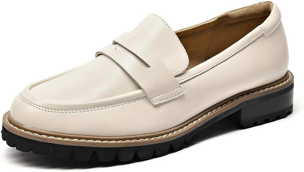 Beautoday Beau Today Women's Leather Loafer Penny Loafers for Ladies Amazon.ca Shoes & Handbags