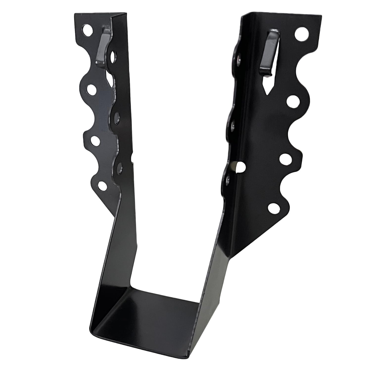 Photo 1 of 25pcs 2x6 Joist Hanger, 18 Gauge LU26 Black Anti-Corrosion Coating Face Mount Joist Hangers, Wood Hurricane Ties, Rafters Tie(LU26, 25pcs, Black)