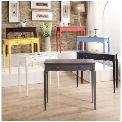 Modern Color Options 1-drawer Wood Accent Console Sofa Table Includes Scented Candle Tarts (midnight black)