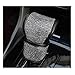 BlingSHD PU Leather Car Gear Shift Cover with Bling Rhinestones Car Accessories Case