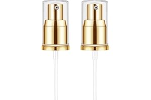 Chris.W 2Pack Foundation Pump Fit for Estee Lauder Double Wear Foundation DW Replacement Pump(Gold)