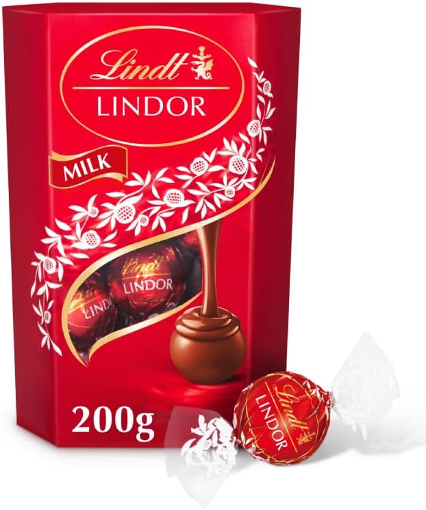 Lindt Lindor Milk Chocolate Truffles 200 g Box Approx 16 Balls