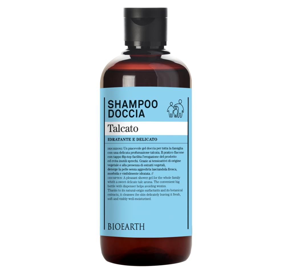 Bioearth Family Talc Shower Shampoo 500ml