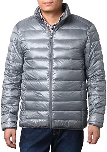 Multicolor Jackets Lightweight Puffer Jacket,Packable Down Jacket For Men (XL, Sliver)