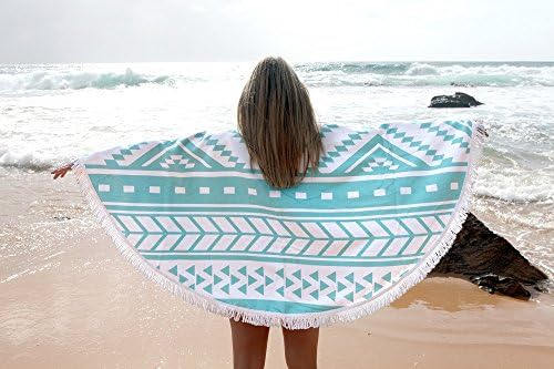 DREAMER PONCHO | Round Beach Towel That Doubles as a Poncho | 59 Inch (150cm Diameter) | Australian Owned