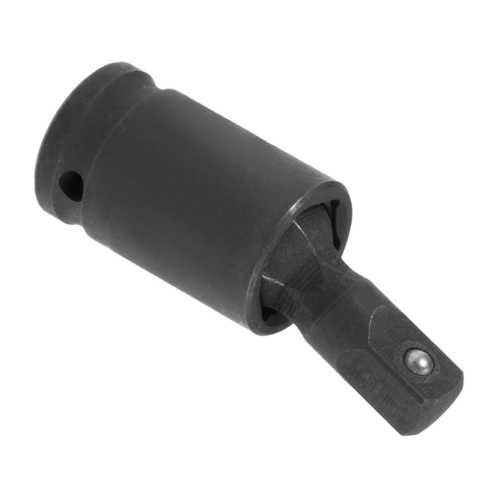 CoCud Universal Joint Socket, 1/4" Drive, CR-V Black Phosphate Ball Spring Design Omnipotent Steering Swivel Socket Adapter - (Applications: for Automotive Machinery Maintenance)