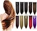 S-noilite® 17-26 Inches(43-66cm) 8pcs Long Full Head Clip in Hair Extensions Sexy Lady Fashion Choice 13 Colors (24