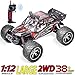 HisHerToy 1/12 Big Remote Control Cars for Boys 38+km/h Waterproof Fast RC Cars for Teens All Terrain Off Road RC Car for Adults 2.4GHz High Speed Hobby RC Buggy Crawler Monster Truck for Kids