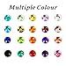 Self Adhesive Rhinestones, Face Gems Rhinestone Stickers, Assorted 3300 PCS Crystal, 20 Colors 4 Sizes Face Jewels Sticker Embellishments Sheet for Craft, Makeup, Body, Nails by UBEGOOD