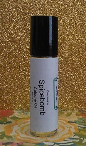 Viktor &amp; Rolf SPICEBOMB Comparison by Boca Plum, Premium Quality Cologne Body Oil For Men 1/3 oz Rollon
