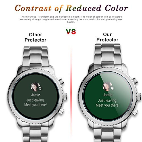 Diruite 4Pack for Fossil Q Explorist Gen 3 Smart Watch Tempered Glass