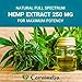 Hemp Extract Cream - 250 Mg - Made in USA - Natural Hemp Pain Relief Cream for Inflammation, Muscle, Joint, Back, Knee & Arthritis Pain - Hemp Salve Contains Arnica, MSM & 10% EMU Oil - Non-GMO