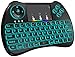 Globtronic KP-810-21Q-GEN-1 Wireless Mini Keyboard 2.4GHz Backlit H9 with Touchpad Mouse, Multi-Media Remote Control for PC/Android TV Box/ Smart TV/HTPC