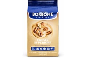 Caffe Borbone Whole Bean Coffee, Crema Superiore, Medium Roast, Creamy and Smooth, Arabica and Robusta Blend, Roasted and Fre
