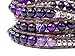 Tree of Life Bracelet Purple Agate Beaded Wrap
