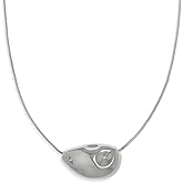 Frigotine Chunky Gold Silver Pendant Necklace for Women, Trendy Charm Choker Thick Adjustable Hammered Hollow Long Chain Necklaces Prom Holiday Fashion Jewelry Gift