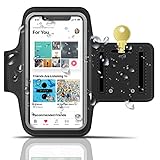GreatShield [FIT] Sport Armband with Key Holder for iPhone X / 8 / 8 Plus / 7 / 7 Plus, Galaxy S8 / S8 Plus / Note 8, Google Pixel 2 XL - Adjustable Sweatproof Pouch for Gym Workout Running Exercise
