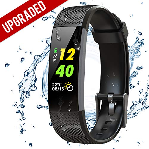 BuTure Fitness Tracker, Pedometer for Walking, Heart Rate Monitor Watch, Step Counting for Walk, Calorie Counter, Sleep Quality Monitor, Waterproof Activity Tracker for Kids, Women and Men