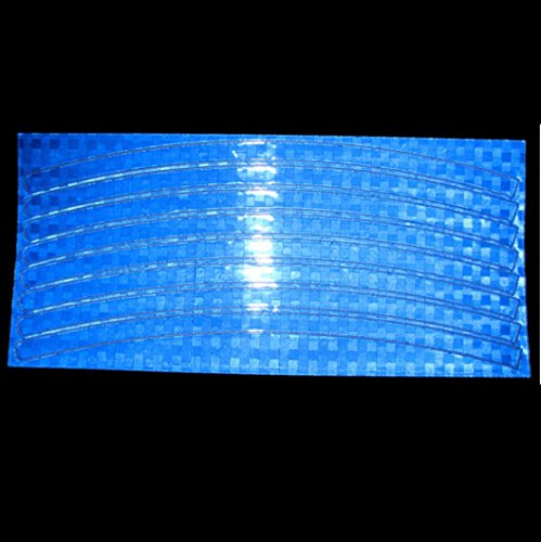 Feccile S-ports & Fit-ness Bike Reflective Sticker Bicycle Wheel Decal Cycling,1Pcs (Blue)