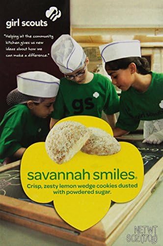 Girl Scout Cookies * Savannah Smiles * Crunchy Lemon Cookies Dusted In Powder Sugar - 1 Box of 28 Cookies by Little Brownie Baker