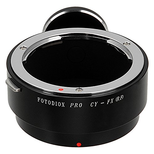 Fotodiox Pro Lens Mount Adapter - Contax/Yashica (CY) SLR Lens to Fuji Film X-Series Mirrorless Camera Body (X-Mount)