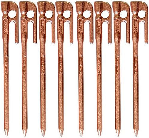 エリッゼ Ellisse 鍛造ペグ エリッゼステーク 28cm ブロンズメッキ Japan Mk 280br 8本セット 与え Made In