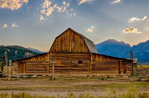 Moulton barn in Grand Teton National Park. Fine art photography print Barns home decor wall art