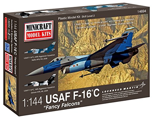 Minicraft f-16c usaf "fancy falcons" airplane…